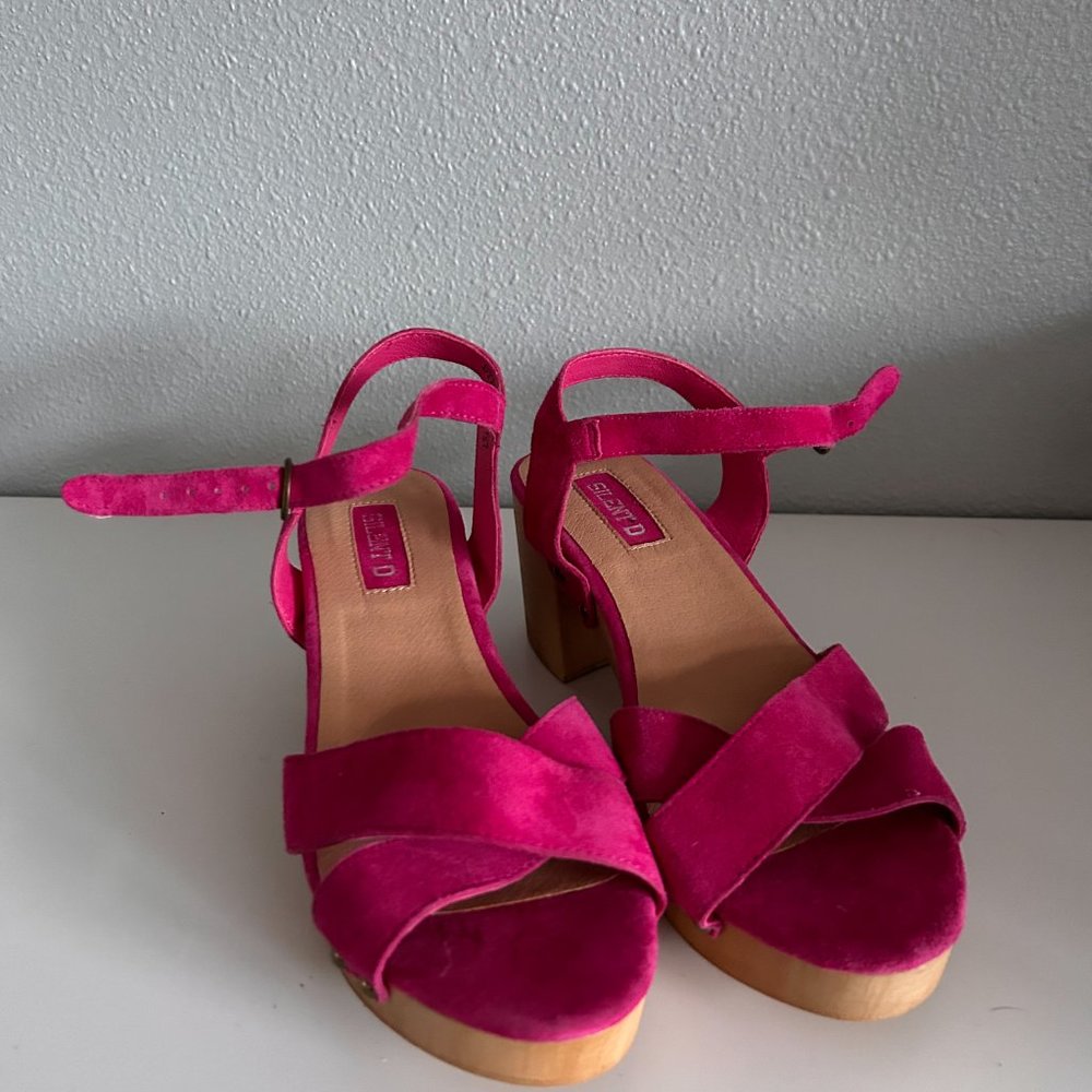 Anthropologie Nwot Silent D Suede Platform Byron - image 6
